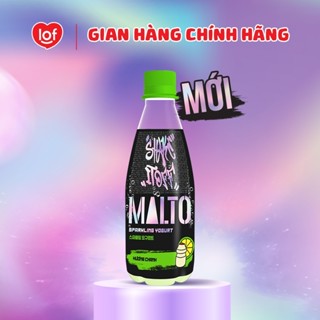 Sparkling Yogurt MALTO Shake It Off sữa chua có ga vị chanh chai 340ml x thùng 2 lốc_12 chai