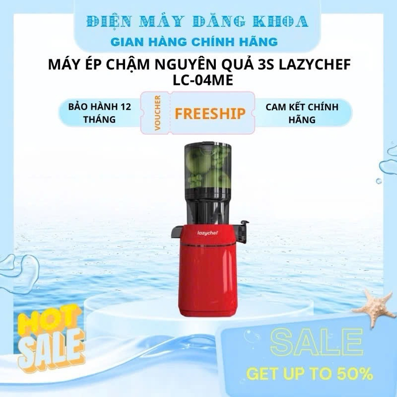 Máy ép chậm nguyên quả 3S Lazychef
