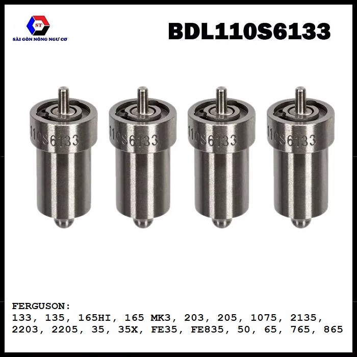 Béc dầu BDL110S6133 máy cày Massey Ferguson 133, 135, 165HI, 165 MK3, 203, 205, 1075, 2135, 2203, 22