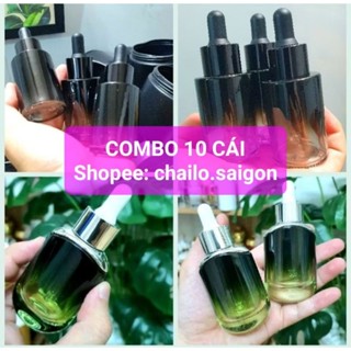 Chai thủy tinh đựng tinh dầu, serum 30ml, Chai lọ đựng chiết mỹ phẩm sang xịn