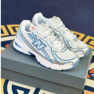 Giày thể thao NB beige màu xanh biển nam nữ Egan, Giày NB nam nữ bản Best full bill box