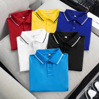  Áo polo nam thể thao chất vải thun cá sấu phối sọc viền tay cổ Everest store 