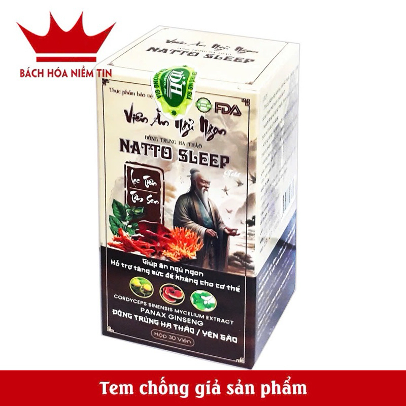 Viên uống Dưỡng Tâm An Thần Ngủ Ngon - giúp dễ ngủ, ngủ sâu giấc - thành phần thảo dược an toàn khi sử dụng -Hộp 30 viên