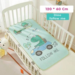 (TẶNG KÈM GỐI) Chiếu Điều Hoà Cho Bé 60x120cm In Hình 5D (Không Có Chống Thấm)