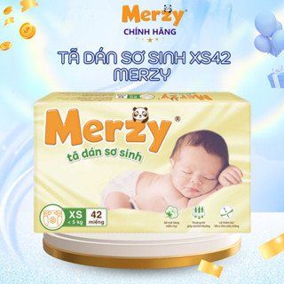 Tã Dán Merzy Newborn XS42 Cho Trẻ Sơ Sinh - Khô Thoáng, Mềm Mại