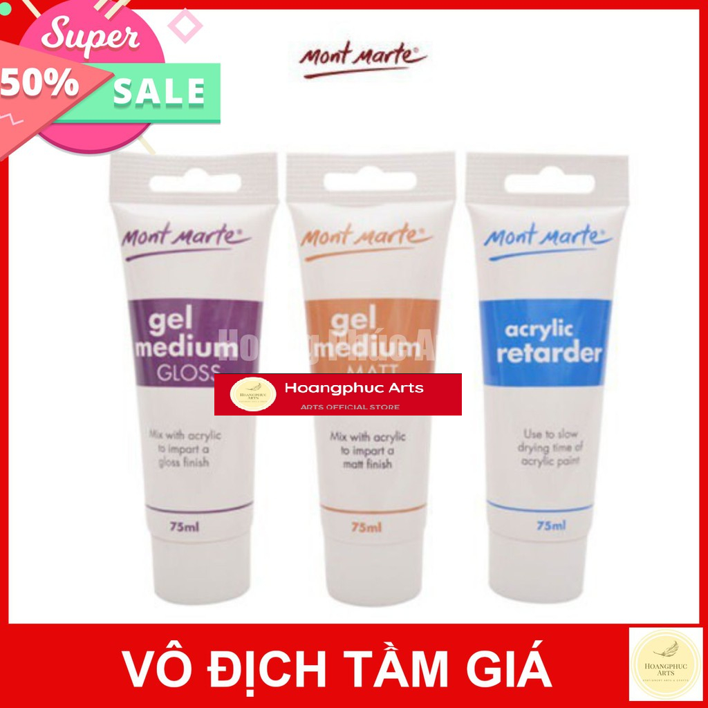 Dung môi pha màu acrylic Mont Marte 75ml- Gloss/ Matte