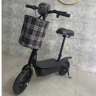 Xe điện mini gấp gọn bỏ cốp ô tô , xe scooter điện tặng giỏ