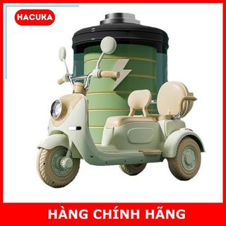 Xe máy điện Vespa cho bé gái, Xe máy điện trẻ em đôi 2 động cơ kèm điều khiển riêng cho bé
