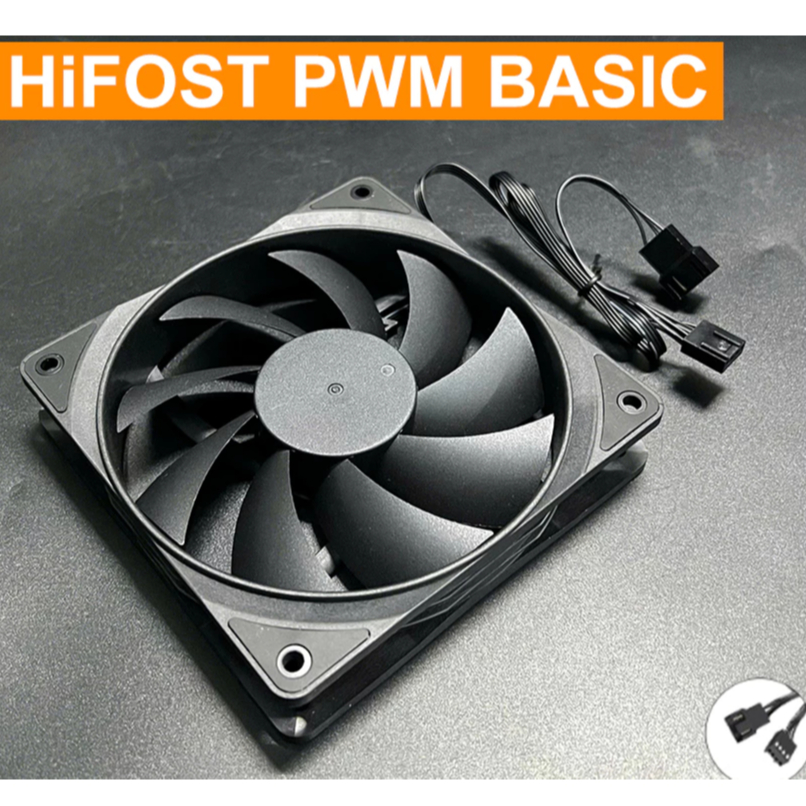 Quạt Tản Nhiệt Máy Tính PWM 4 Pin Kích Thước 12cm Màu Đen