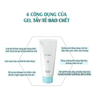 [Top 1 bán chạy] Combo 10 Gói sample Tẩy tế bào chết da mặt Ohui Clear Soft Peeling- AB Authentic
