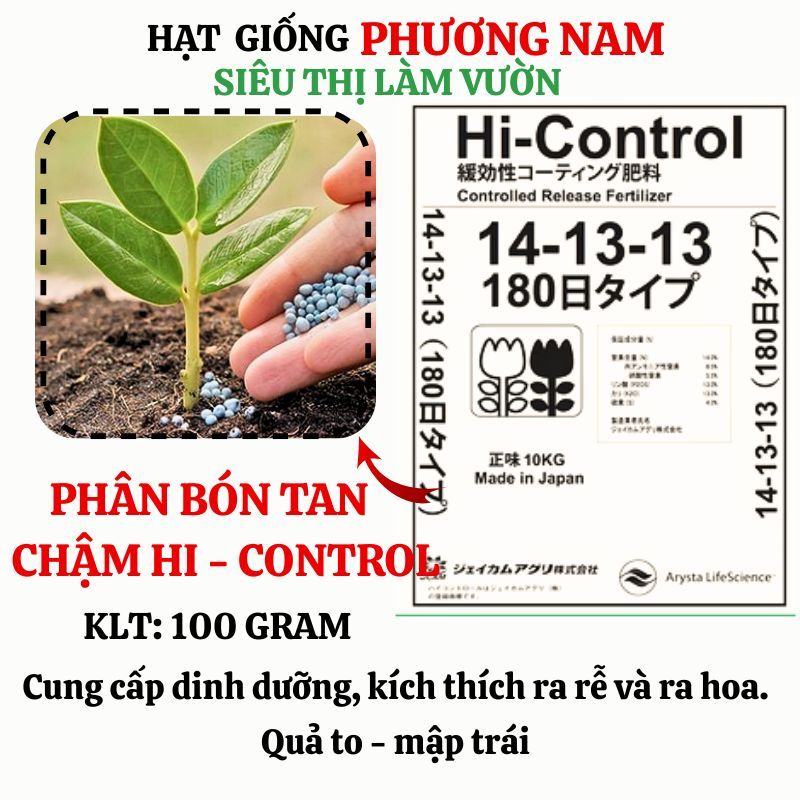 100 Gr - Phân Bón Tan Chậm Cho Mọi Loại Cây Phương Nam