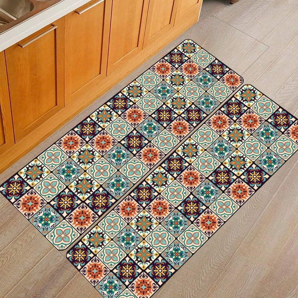 Thảm trải bếp BALI kích thước lớn, thảm bếp  2 tấm dài ( 50x150cm hoặc 60x200cm ) chất nỉ lì thấm hút nước , chống trượt