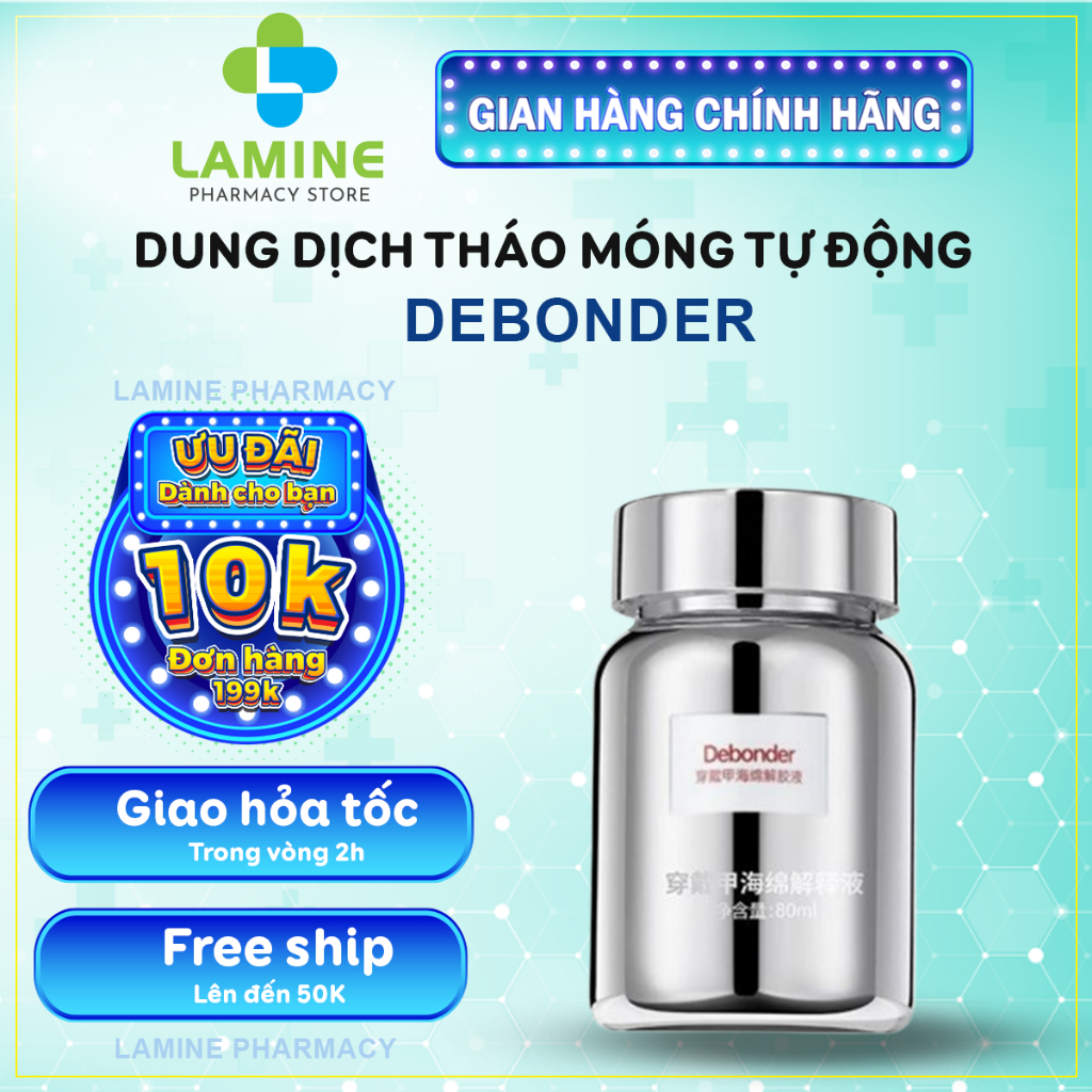 Tinh Chất Tháo Móng Tự Động DEBONDER – Sủi Móng Vẩy Móng DEBONDER 100ml Bong Móng Giả, An Toàn, Khôn