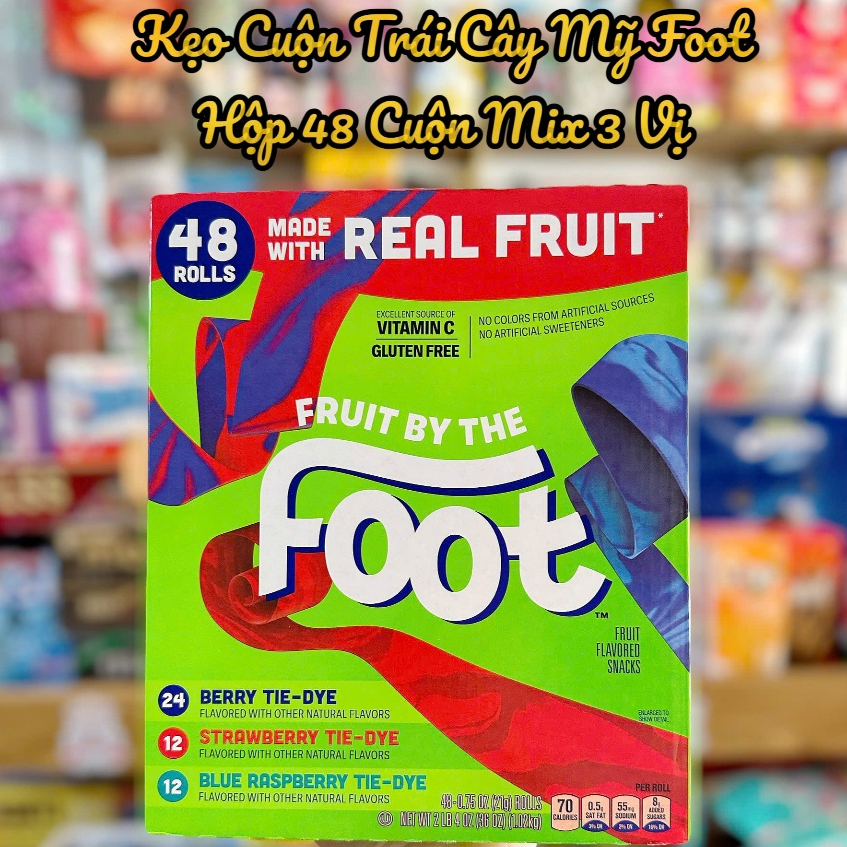 Kẹo Dẻo Trái Cây Cuộn Fruit By The Foot - Kẹo Cuộn Roll Ups⚡ Thơm Ngon ⚡ Đa Dạng