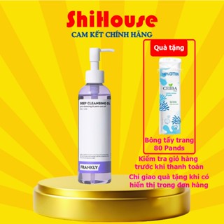 Dầu tẩy trang BHA/LHA làm sạch sợi bã nhờn và mụn đầu đen Frankly Deep Cleansing Oil 200ml