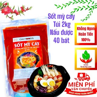 Sốt mì cay hàn quốc TÚI 2kg ( 1 túi nấu được 40 bát mì cay )