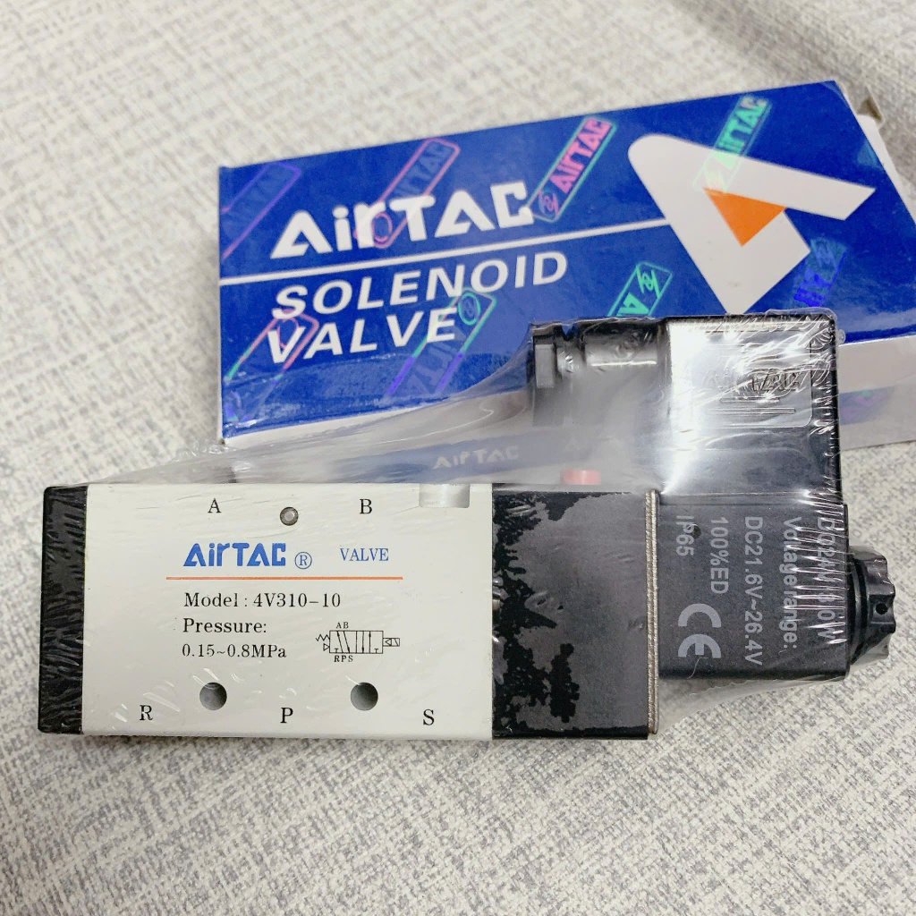 VAN ĐIỆN TỪ KHÍ NÉN AIRTAC 4V310-10 đủ điện áp 12V,24V,220V ren 3/8 hàng đẹp