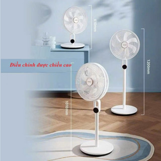 Quạt cây đứng quạt điện 7 cánh HYUNDAI sử dụng motor đạn bạc không gây tiếng ồn hiệu năng làm mát cao