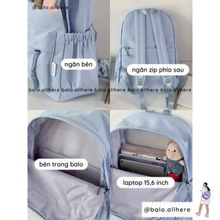 [ORDER] Balo Cặp Đi Học Nam Nữ Basic Chống Nước BL157