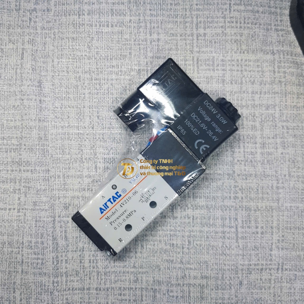 Van điện từ 4V210-06, Van 5/2 ren 1/8 đủ điện áp