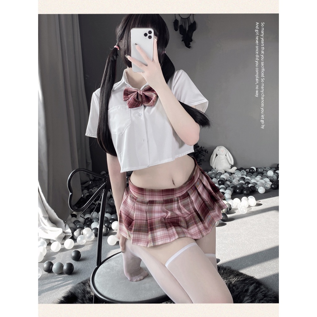 Đồ cosplay học sinh Nhật Bản tặng nơ dễ thương đáng yêu set ngủ nữ sinh xòe xếp ly sexy gợi cảm BIKI HOUSE N766 - TPHCM | BigBuy360 - bigbuy360.vn