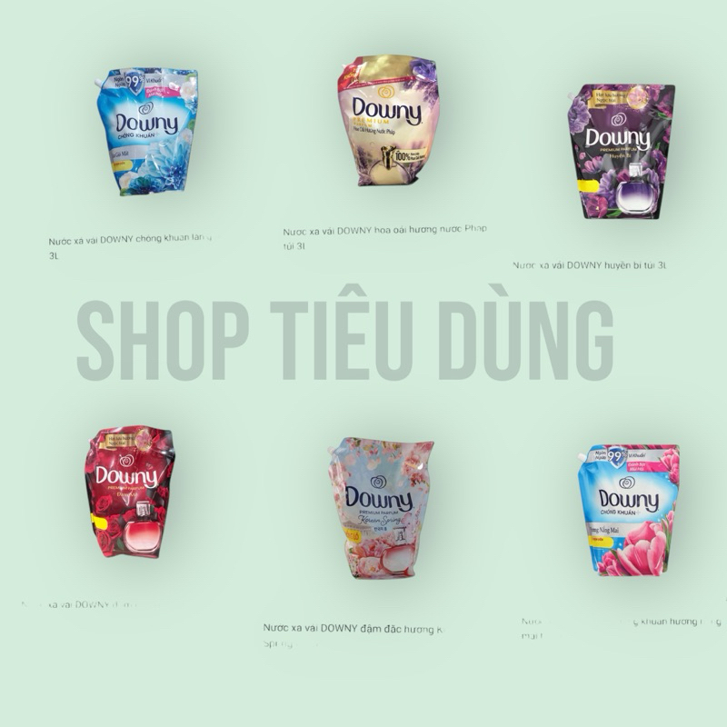 Nước Xả Vải Downy Túi 3L