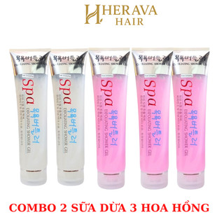 Gel Tẩy Tế Bào Chết Toàn Thân SPA Hàn Quốc 350ml Dưỡng Da Trắng Sáng, Mịn Màng