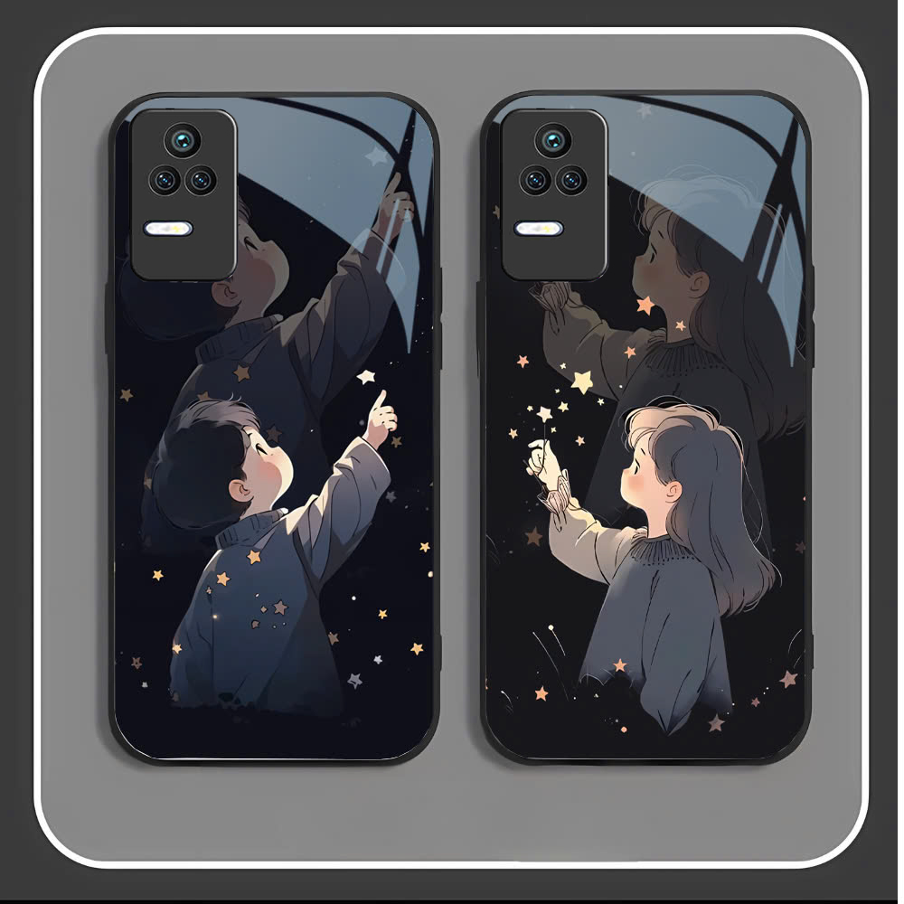 Ốp Lưng cho XIAOMI REDMI K50 , K50 PRO , K50 ULTRA Mặt kính cường lực, cao cấp ỐP CẶP ĐÔI