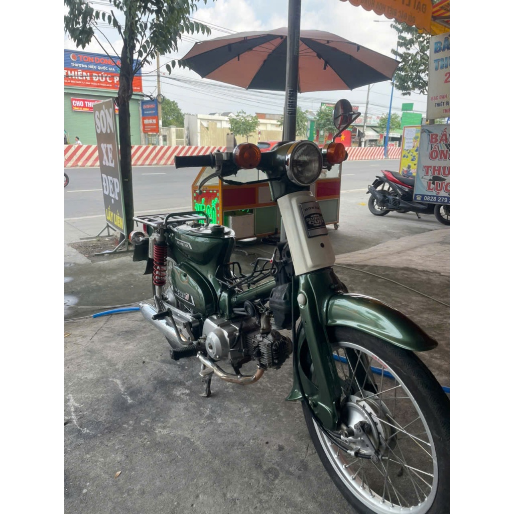 SƠN MÀU XANH RÊU XE CUB 1K CHẤT LƯỢNG CAO