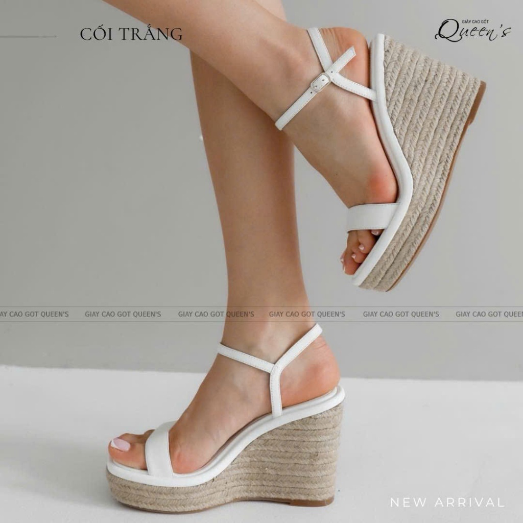 [HOA TOC 8H-19H] Giày Đế Xuồng Nữ Trang Li Cao Cấp mang xinh,êm tôn dáng chắc chân cao 8-10-12cm