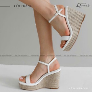 [HOA TOC 8H-19H] Giày Đế Xuồng Nữ Trang Li Cao Cấp mang xinh,êm tôn dáng chắc chân cao 8-10-12cm