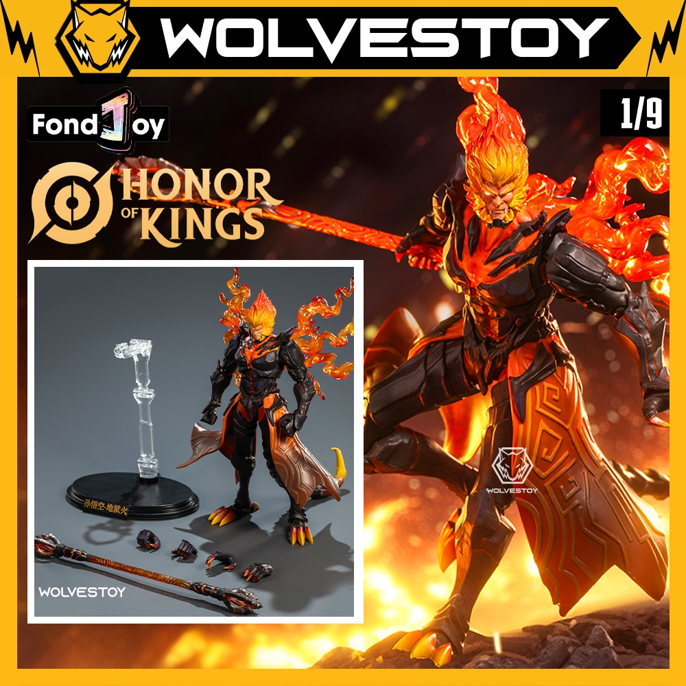 Mô Hình Fondjoy Toys Honor of Kings Sun Wukong Inferno 1/9 Action Figure