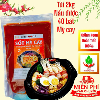 Sốt gia vị mì cay hàn quốc túi 2kg nấu được khoảng 40 bát mỳ