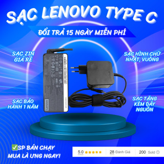 Dây Sạc Laptop Thinkpad Type C 65W 20V 3.25A Sạc Thinkpad X280 X390 L390 E480 E490 E580 E495 R480 S1 2018 T470 T470S