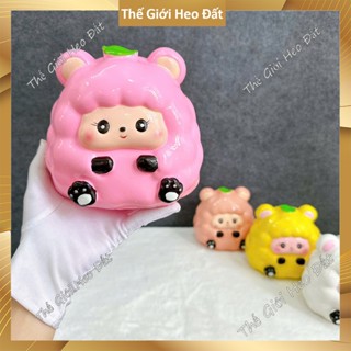 Heo đất tiết kiệm hình con cừu dễ thương, ống con lợn tiết kiệm đẹp cute thạch cao