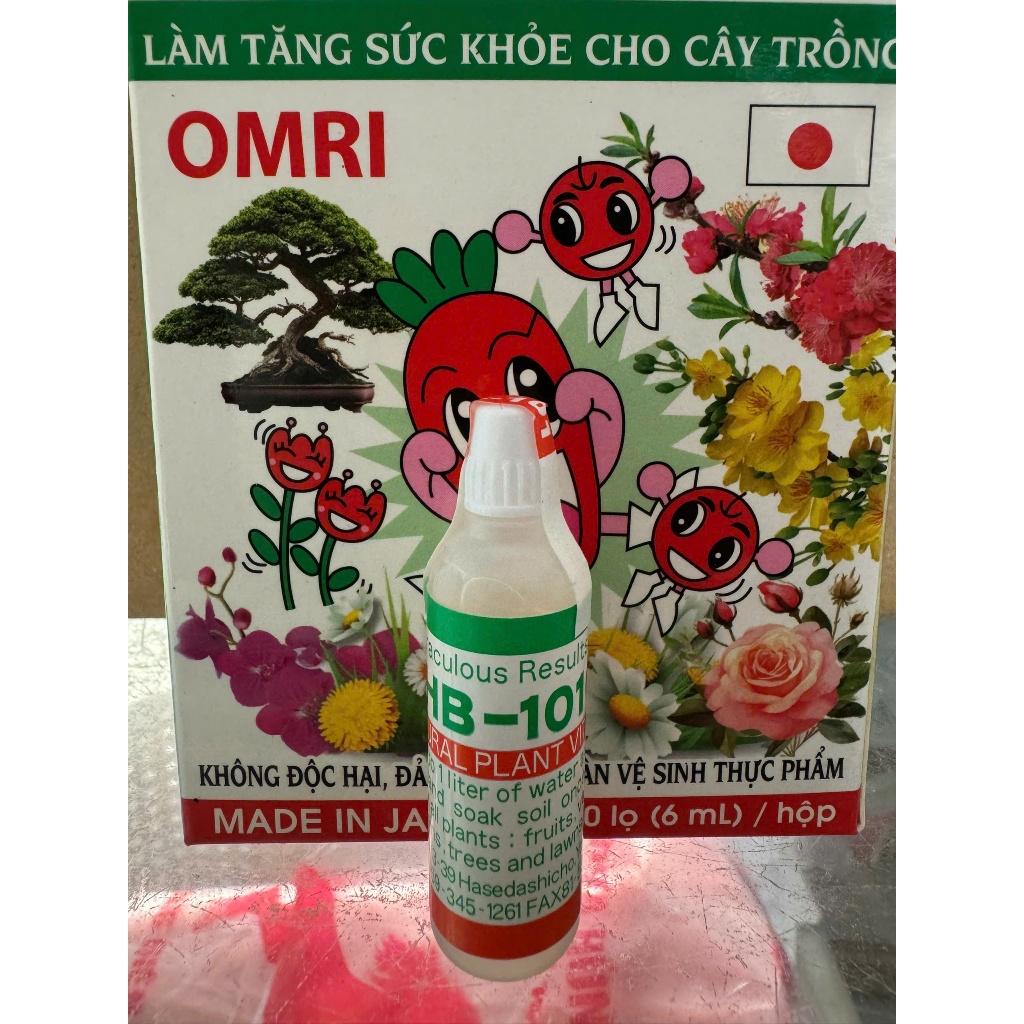 Kích rễ HB-101 (lọ 6ml) chính hãng Nhật Bản - Phân bón hữu cơ cải tạo đất, giâm chiết cành, dưỡng câ