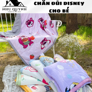 Chăn cotton đũi Disney cho bé kích thước 1m1x1m5 ,Mền hè cho bé chất liệu đũi cotton thoáng mát mềm mại mẫu mới 2023