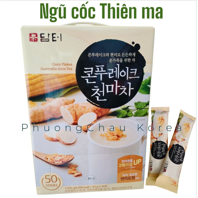 (hsd 2027) Bột ngũ cốc Thiên ma Hàn Quốc hộp 50 gói