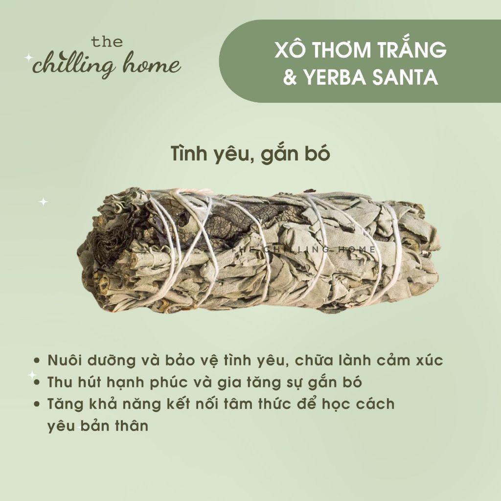 Xô Thơm Trắng mix Yerba Santa