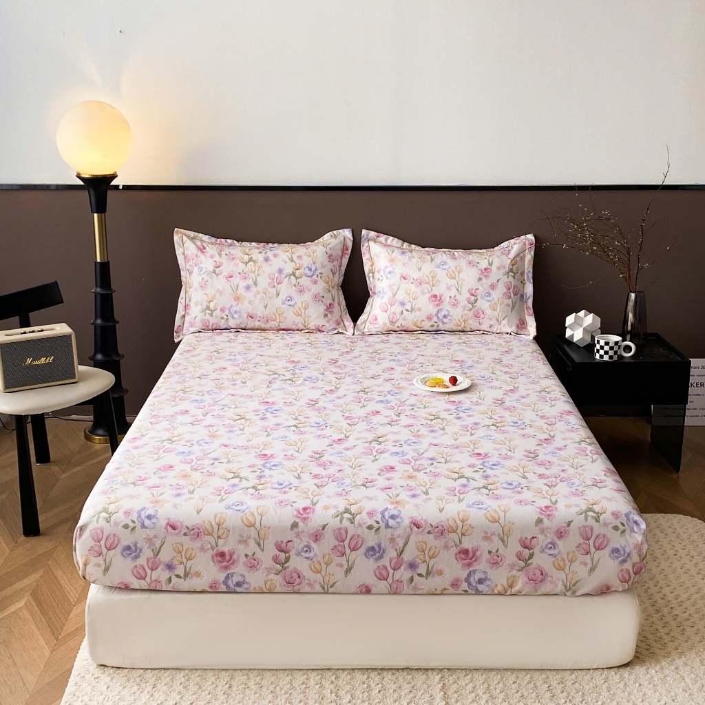 Bộ Ga Gối Tencel Lụa 3 Món Nhập Khẩu Hàn Quốc