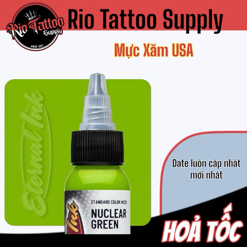 Mực xăm chính hãng Eternal Nuclear Green