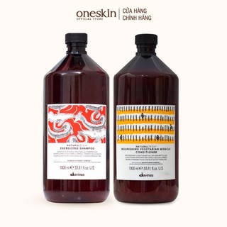  Dầu gội chống rụng tóc Davines Energizing và dầu xả thực vật Nourishing 1000ML 