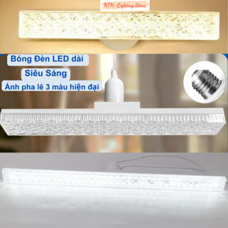 Bóng đèn LED siêu sáng pha lê 3 màu 28W/18W dài 60cm, 30cm chuôi xoáy vặn E27