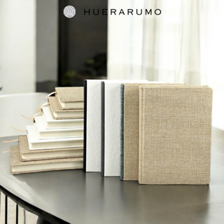 Sổ tay bìa cứng khổ A5 HUERARUMO 200TR, ruột dot grid/kẻ ngang/caro, giấy 100gsm. Sổ ghi chép, planner bullet journal.