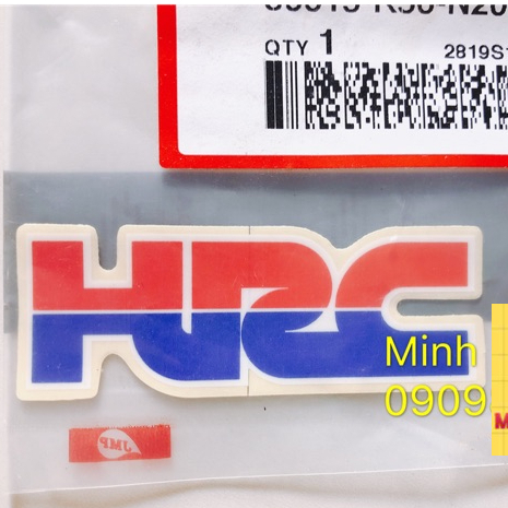 Tem chữ zin HRC
