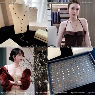  Vòng cổ cỏ bốn lá 20 hoa cao cấp dây chuyền titan không han gỉ 