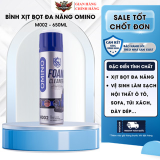 Bình xịt bọt đa năng M002 OMINO 650ml - Vệ Sinh, làm sạch Nội Thất Ô Tô, sofa, túi sách, giày dép...