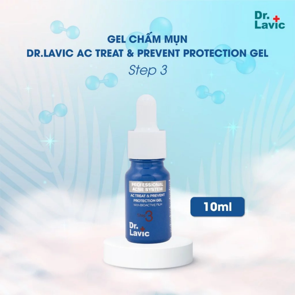  Serum chấm mụn gel se cồi mụn dưỡng da sáng mịn Dr.lavic ac treat & prevent protection gel DR954 