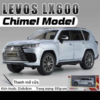 Mô hình xe kim loại Lexus LX600 có kính cửa mở tất cả cửa tỉ lệ 1:24 Chimei model OT126 OT349