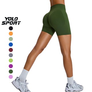  Quần Đùi Nữ Vải Dệt Chun Mông Mitao Bụng Ôm Tôn Dáng Cho Nữ Co Giãn 4 Chiều Thoải Mái Tập Thể Thao Gym Yoga YOLO SPORT 